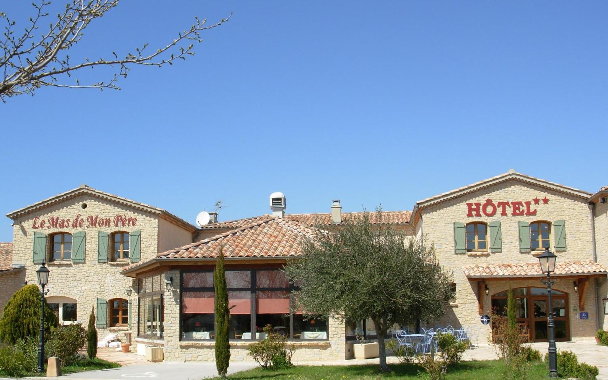 Logis Hotel Restaurant Le Mas De Mon Pere Saint-Jean-le-Centenier Exterior foto